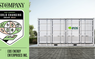 Eos Recognized by FastCompany for its World Changing Zinc-Bromine Batteries